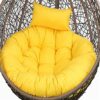 Gettop Egg Chair Cushion | Thicken Round Hanging Hammock Chair Cushion | Washable Chair Cushions Only | Outdoor Cushion Replacement for Hanging E
