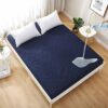 DuShow Double Mattress Protector,Waterproof Quilted Fitted Mattress Cover,Fitted Sheet Style Bed Cover,Extra Deep 40cm Water Resistant Mattress C