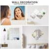 ZeRyan 8 PCS 12"x12" Square Mirror Wall Sticker, Patchwork Full Body Mirror, Frameless Self-Adhesive Mirror, Easy to Install Home Wall Decoration