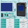 YJINGRUI Water-cooled Mattress System 2.5L System Electric Water Cool Mat Mattress Cooler(1.6mx1.4m，Black)