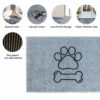 2 Pcs Indoor Dirt Trapper Doormat,24" x 36" Dog Door Mat Non Slip Floor Mat Absorbent Entrance Mat Front Door Mat,Welcome Mats Entryway Mat, Mudd