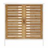 Premier Housewares Bamboo Under Sink Cabinet - White, H60 x W60 x D30cm