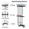 AIRUJIA Towel Rack Wall Mounted, Towel Racks For Bathroom, Bathroom Towel Storage Rail Rack,Black Towel Rail, Bathroom Towel Holder, Bathroom Sto