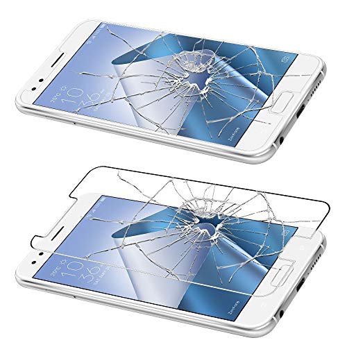 ebestStar - compatible with Asus Zenfone 4 Case ZE554KL Wallet Case PU Leather Flip Cover with Card Slot Holder, Black + Tempered Glass Screen Pr