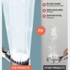 Lotvic Shower Head Powerful Flow with Filter, High Pressure Shower Heads with 3 Spray Modes and Water Stop Button, Handheld Water Saving Shower H