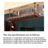 KEppd Wine Rack Wall Mounted - Ceiling Decoration Wine Glass Rack, Vintage Wine Bottle Holder, for Bars, Restaurants, Kitchens Stemware Holder, V