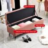 shoe storage bench ottoman Storage Benches storage Ottoman bench, Faux Leather storage Organizer Box Bench Seat,Modern Home Living Room Entryway