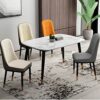 Kitchen Dining Room Furniture Chairs Kitchen Dining Chair for Living Room Bedroom Computer Chair Modern Simplicity Backrest Chair Leather Office