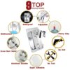 Zashmart Shower Head Holder for Handheld Showers, Silver Shower Rail Holder, Stainless Steel Shower Holder, ABS Material Shower Head Holders, Pre
