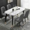 Kitchen Dining Room Furniture Chairs Kitchen Dining Chair for Living Room Bedroom Computer Chair Modern Simplicity Backrest Chair Leather Office