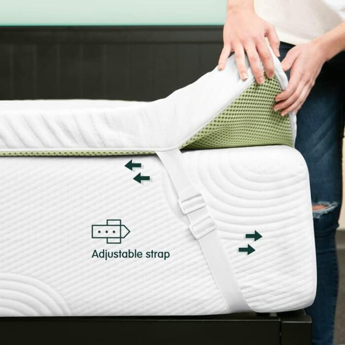 CHUN YI Mattress Topper Quilted Bed Protector Single 3 Inch Gel-Memory Foam Mattress Topper with Washable & Removable Cover for Sleep and Pressur