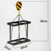 PIBM Stylish Simplicity Metal Creative Loading Machine Hemp Rope Modeling Wine Wine Rack 2 Grid Home Desktop Decoration Wrought Iron Bar Wine Cab
