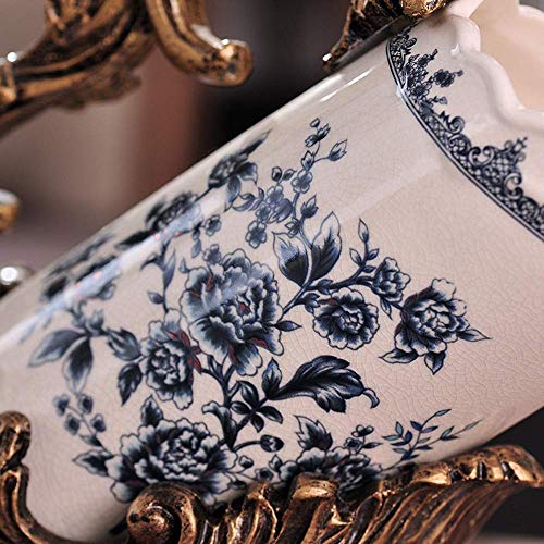 PIBM Stylish Simplicity Creative Retro Bronze Resin Hand-Painted Ceramic Wine Rack Home Desktop Decoration Bar Porch Restaurant Decorations Porta