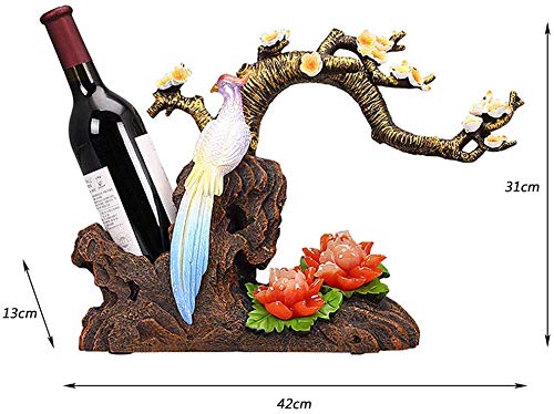 PIBM Stylish Simplicity Wine Racks Free Standing Wine Rack,Living Room Decoration Resin,Modern Home Decorations,Creative Craft Wine Cabinet Displ