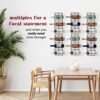 Cherry Picked Goods Modern Wine Rack Wall Mounted – Small Black Wine Rack Holder – Wall-Mounted Wine Rack – Boho Nordic Anthro-Dupe - Wine Wall D