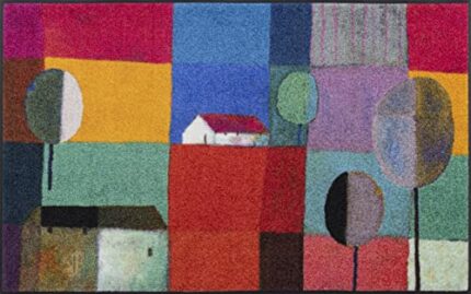 wash+dry Bel Villaggio Door Mat, 75 x 120 cm, Washable for Indoor and Outdoor Use