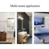towel stand towel rail 2 arm towel shelf no drilling rotating all copper foldable self adhesive wall mounted for bathroom-black