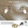 Bar Valve Fixing Kit, 1 Pair Chrome BSP Wall Mounting Bar Valve Fixing Brackets for Bar Shower, Bath Mixer Tap