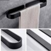 N/A Towel Rack - Aluminum Bathroom, Bathroom Towel Rack, Horizontal Bar Towel Rack, Black Towel Rack, Size 60x6.8x3 Cm