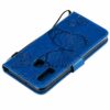 Thoankj Samsung Galaxy A40 2019 Case, PU Leather Flip Notebook Wallet Case Butterfly Embossed with Kickstand Credit Card Slot Holder TPU Bumper F