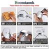 Hoomtaook Towel Holder Towel Ring Nail Free, Stainless Steel, Bathroom Accessories No Damage Adhesive Wall Mouted, Rustproof, Chrome Plated