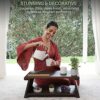 ENSO SENSORY Uji Meditation Table - Premium Japanese Altar Table & Shrine Stand - Small Coffee & Tea Table for Sitting on The Floor - Folding Tat