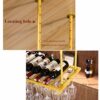SUCHETA European Wine Rack Iron Hanging Wine Rack Upside Down Wine Glass Holder Simple And Stylish Used In Restaurants, Bars, Homes, Etc. Home De
