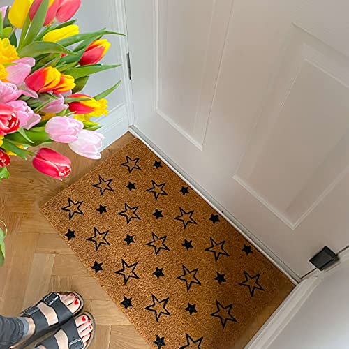 LPDoormats - coir door mat - nonslip heavy duty doormat - large doormat size 75cm x 45cm - indoor door mat - outdoor sheltered use welcome mat (S