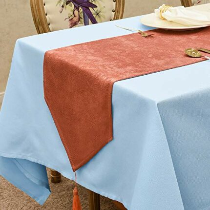 BALCONY & FALCON Table Runner, Kitchen Runner Waterproof Table Runner Modern Stain-proof Table Runner for Furniture with Tassel for Home Christma