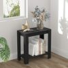 Slim Storage Table 2 Tier Narrow Sofa Side Table 60 * 30 * 60 cm Open Storage Table Holds up to 220 lbs Thicken MDF Table Space-saving Structure