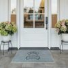 2 Pcs Indoor Dirt Trapper Doormat,24" x 36" Dog Door Mat Non Slip Floor Mat Absorbent Entrance Mat Front Door Mat,Welcome Mats Entryway Mat, Mudd