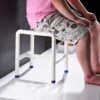 taimowei Bath Stools Shower Seat Stool, Anti-Slip Stainless Steel for Elderly Disabled Toilet Chair,Household Goods