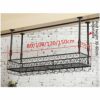 Simple Inverted Wine Rack Vintage Metal Creative Living Room Display Storage Wine Glass Holder Adjustable Height Restaurant Kitchen Bar Floating