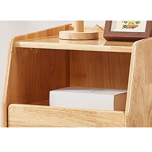 JYDQM Bedside Table Solid Wood Nordic Minimalist Bedroom Bedside Storage Locker Economic Japanese Log Cabinet