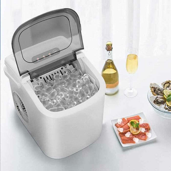 DINGZZ Ice maker Electric bullet cylindrical Ice machine Automatic Household mini ice making Machine Milk Tea