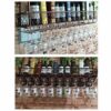 Wine racks Home/Bar Retro Metal Hanging with Glass Holder Goblet Wine Bottle Holder for Kitchen Bar Cabinet Organization Ceiling Wine Shelf Organ