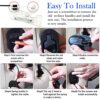 2 Pcs Recliner Release Pull Handle Universal Sofa Chair Recliner Replacement Handle Parts Metal Couch Style Pull Chair Release Handle with Cables