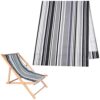 AHANDMAKER Beach Sling Chair Replacement Canvas, Red and White Stripes Casual Simple Lounge Chair Replacement Fabric for Home Beach Chair Sling C