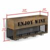 JACKCUBE Design Cork Storage Wall Mounted Wine Rack, Wood storage for wine cork, Bottle shelves for Display Party Living room, Kitchen Organizer