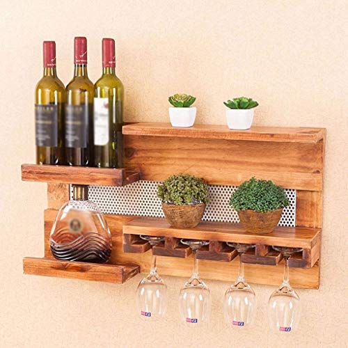 CZDYUF Wine Rack, Natural Storage Rack Freestanding Countertop Shelf Wine Bottle Holder
