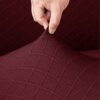 XIEHUZA 1Pair Armrest Chair Covers, Diamond pattern Arm Rest Covers Set Stretch Couch Arm Covers Anti-Slip Washable Sofa Chair Arm Covers Anti-Sc