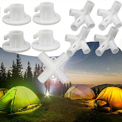 RAMXCION 9PCS Gazebo Connector, Gazebo Replacement Spare Parts for 3X3M Gazebo Awning Tent Feet Corner Center Replacement Accessories 19/25MM For