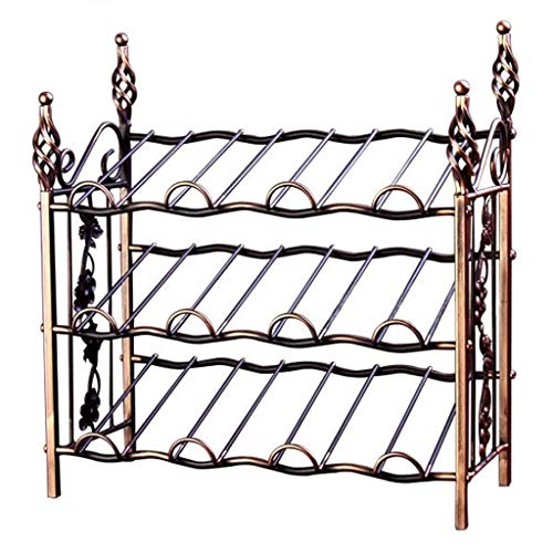 CZDYUF Minimalist Wrought Iron Wine Rack, Bar Creative European Style Wine Bottle Rack