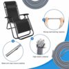 Universal Zero Gravity Chair Repair Cord Kit, 4 PCS Replacement Elastic Cords Repair Tool Kit for Repairing Zero Gravity Chair, Recliners, Garden