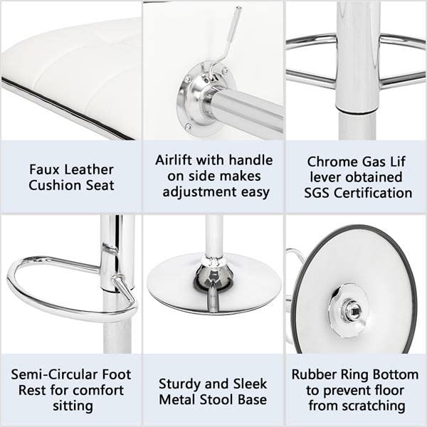 WALNUT Two Colors Adjustable 2 Soft-Packed Square Board Curved Foot Bar Stools Spa Tattoo Massage Salon Furniture