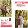 VANTHEIR 260 * 150cm Double Canvas Hammock with Spreader Bars, Durable Portable Hammock with Travel Bag, Comfortable Fabic Swing Chair, Load Capa