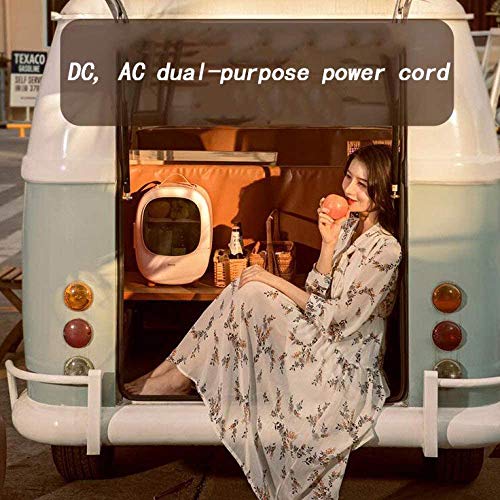 NXYJD Mini Fridge Portable,Quiet Cooling Compact Warmer Cooler Skincare Minibar Makeup Refrigerators Drinks for Cars Homes Offices Dorms (Color :