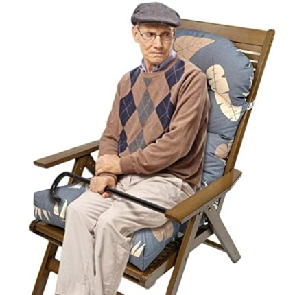 IBUGER Cushions for Outdoor Furniture - Indoor/Outdoor Patio Cushions Rocking Chair Cushion,Reclining Chair Pad Patio Chaise Lounger Cushion for