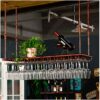 Bar Wine Rack Metal Iron Wine Rack Stylish Simplicity Ceiling Wine Rack Bar Special Goblet Rack Creative Display Stand Vintage Style Wine Rack Ad