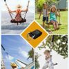 BlueFire Tree Swing Straps, 316cm Extra Long Hammock Tree Straps With 2 Heavy Duty Safety Lock Carabiner Hooks & D-rings, Perfect for Hammock Han